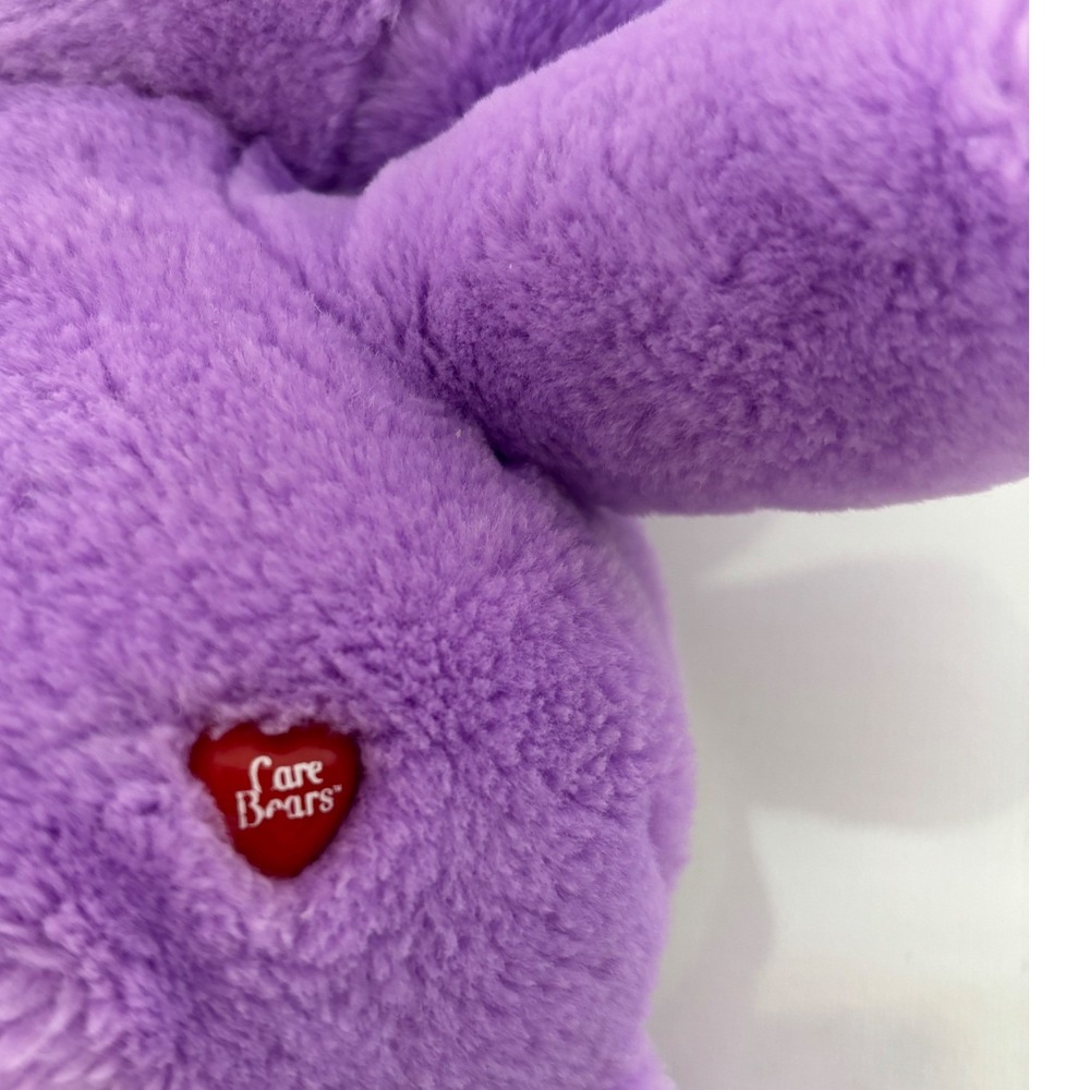 Vintage Care Bears Share Bear Purple Plush 2002 Lollipop 13inch Stuffed Toy Y2K - Picture 6 of 11